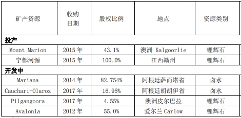 赣锋锂业2017年净利润增两倍 碳酸锂产能利用率98.9%